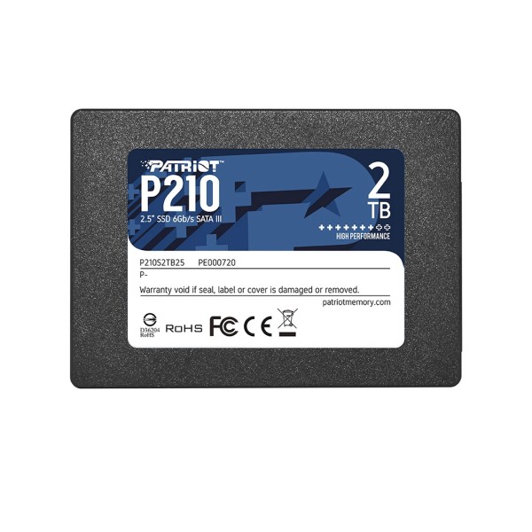 Твердотельный накопитель SSD Patriot P210S2TB25 2TB SATA3 2,5