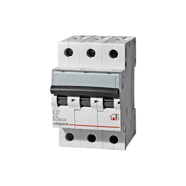 Автоматический выключатель Legrand 404062 3П C 63A TX3 6000 6kA