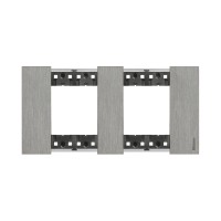 Рамка декоративная Bticino KA4802M2ZG Living Now 2 поста (2+2 модуля) Сталь