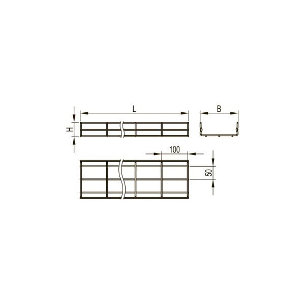 Проволочный лоток 100х400 DKC FC1040 L3000