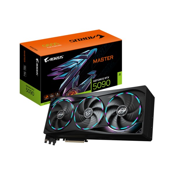 Видеокарта Gigabyte (GV-N5090AORUS M-32GD) RTX5090 AORUS MASTER 32G