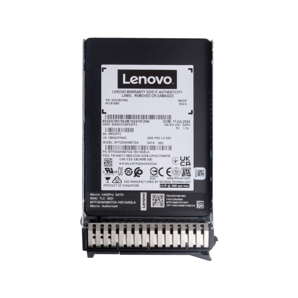 Твердотельный накопитель SSD Lenovo ThinkSystem 2.5