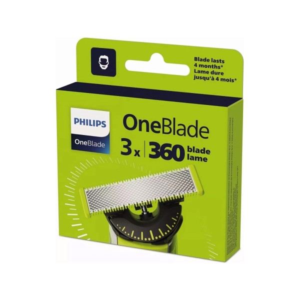 Сменные лезвия 360 Philips для OneBlade QP430/50 3 шт