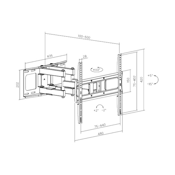 Кронштейн XG FMWA-3275 для ТВ и мониторов 32