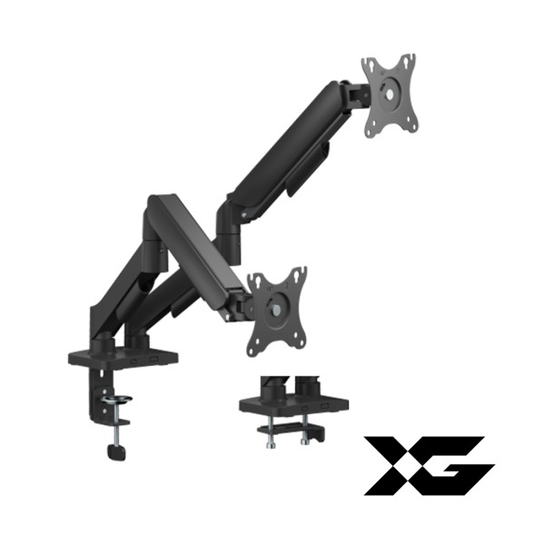 Настольный кронштейн с газлифтом XG MGA-1732D для 2-х мониторов (17