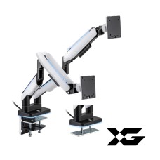 Настольный кронштейн с газлифтом XG MGG-1735D white для 2-х мониторов (17