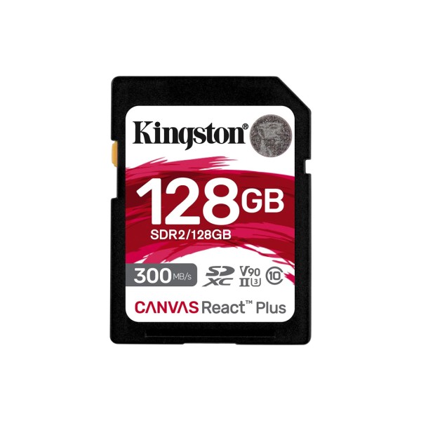Карта памяти Kingston SDR2/128GB UHS-II U3 V90 128GB без адаптера