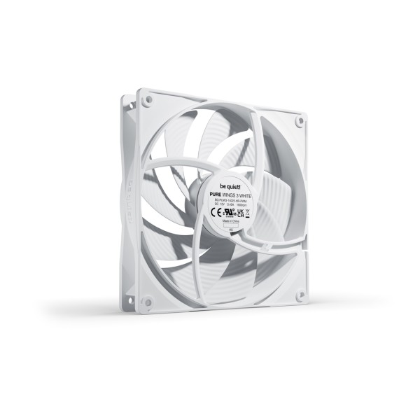 Вентилятор для компьютерного корпуса Bequiet! Pure Wings 3 140mm PWM high-speed White