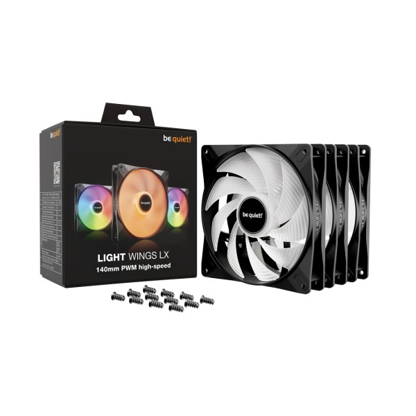 Вентилятор для компьютерного корпуса Bequiet! Light Wings LX 140mm PWM high-speed Triple-pack