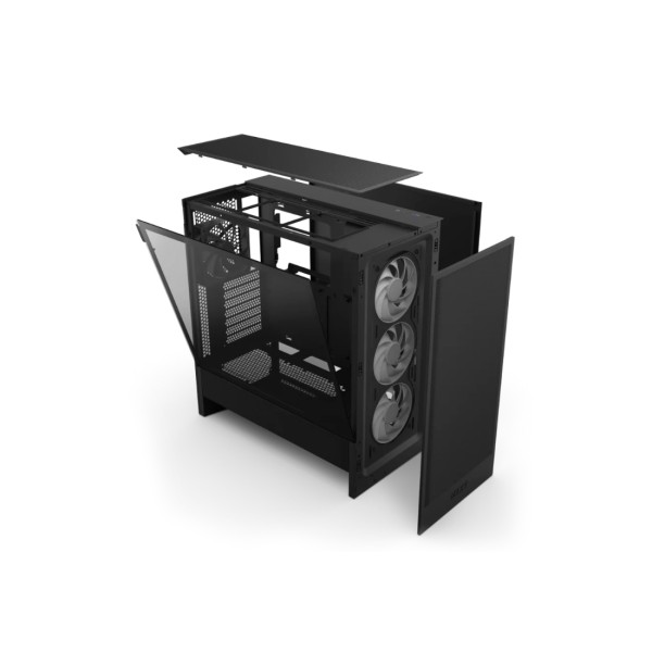 Компьютерный корпус NZXT H5 Flow RGB CC-H52FB-R1 Black без Б/П