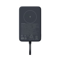 Портативный внешний аккумулятор Xiaomi 33W Magnetic Power Bank 10000mAh (Integrated Cable) Gray