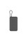 Портативный внешний аккумулятор Xiaomi Power Bank 20000mAh (Integrated Cable) GL Dark Gray