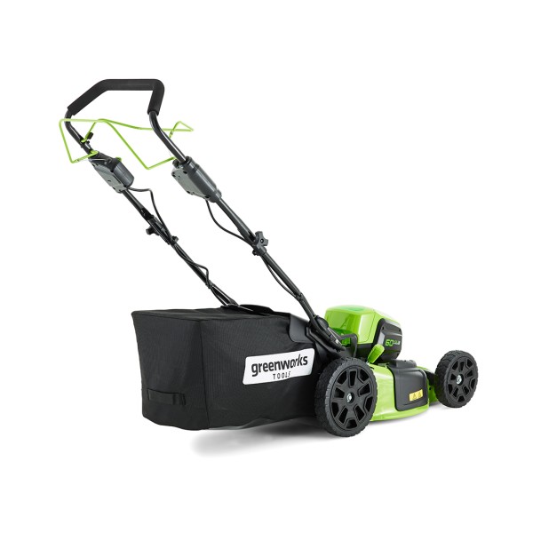 Газонокосилка аккумуляторная Greenworks 2502907UB 60V 46 см самоходная бесщеточная c 1хАКБ 4Ач и ЗУ