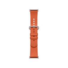 Кожаный сменный браслет Xiaomi Leather Quick Release Strap Coral orange