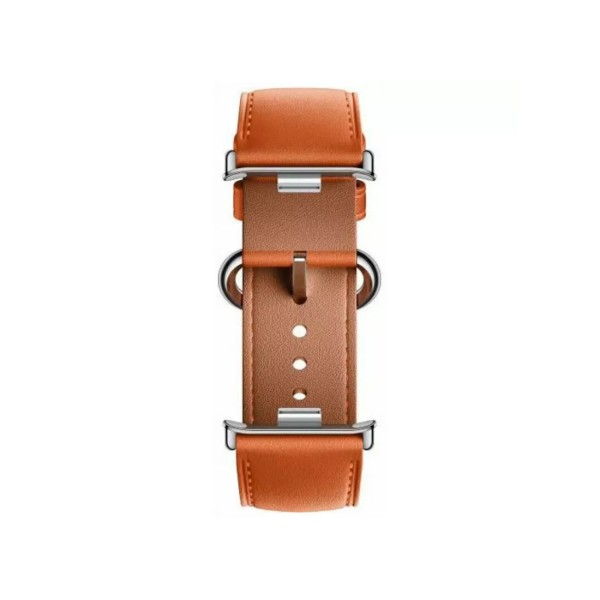 Кожаный сменный браслет Xiaomi Leather Quick Release Strap Coral orange