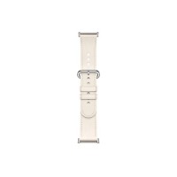 Кожаный сменный браслет Xiaomi Leather Quick Release Strap Cream white