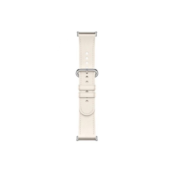 Кожаный сменный браслет Xiaomi Leather Quick Release Strap Cream white