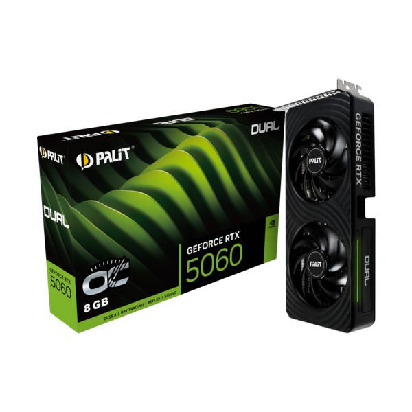Видеокарта PALIT RTX5060 DUAL OC 8G (NE75060S19P1-GB2063D)