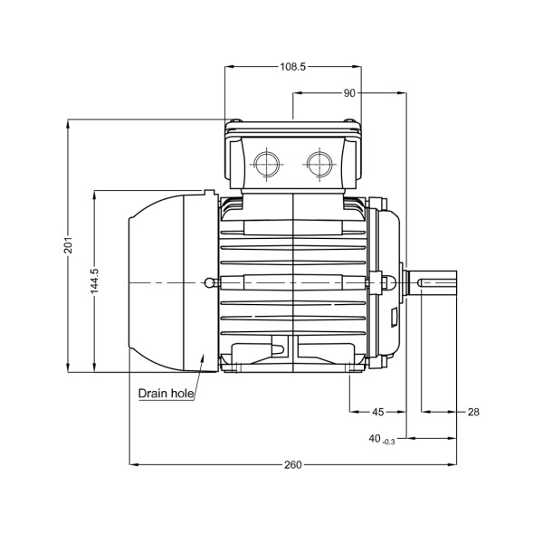 Асинхронный электродвигатель WEG 17376511 WGOST-71 0.55 кВт 2P B3T 220/380 В 50 Гц