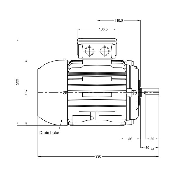 Асинхронный электродвигатель WEG 17886536 WGOST-90L 2.2 кВт 4P B3T 220/380 В 50 Гц