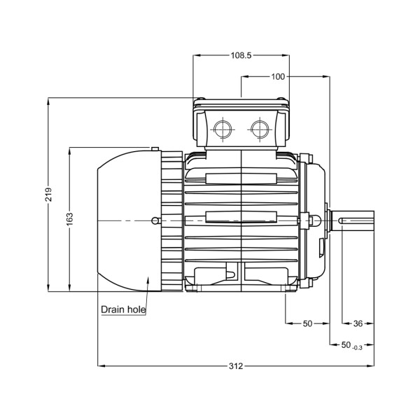 Асинхронный электродвигатель WEG 17886271 WGOST-L80 1.5 кВт 2P B3T 220/380 В 50 Гц