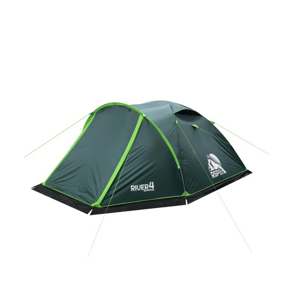 Палатка RSP River 4 для туризма и кемпинга зеленый