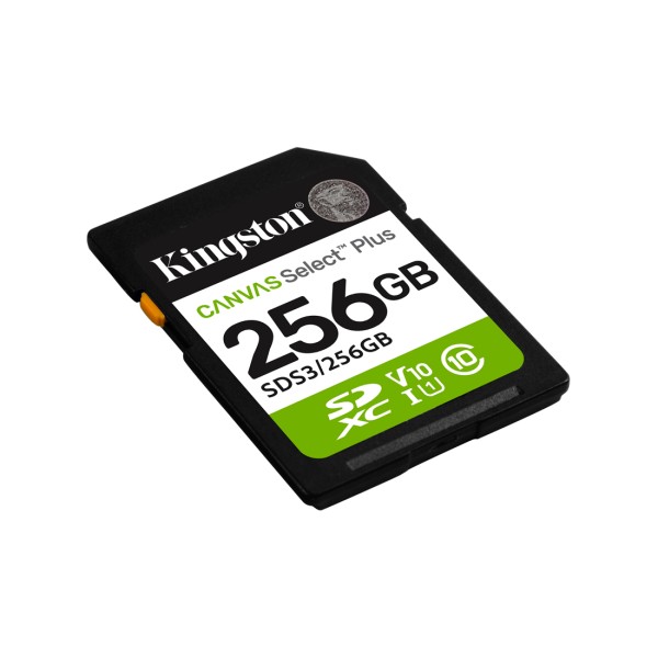 Карта памяти Kingston SDS3/256GB Canvas Select Plus C10 UHS-I U1 V10 256GB