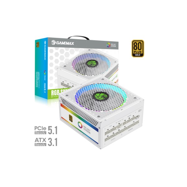 Блок питания Gamemax RGB-Smart 1050 PRO WH Gold