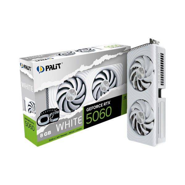 Видеокарта PALIT RTX5060 WHITE OC 8GB (NE75060U19P1-GB2063M)