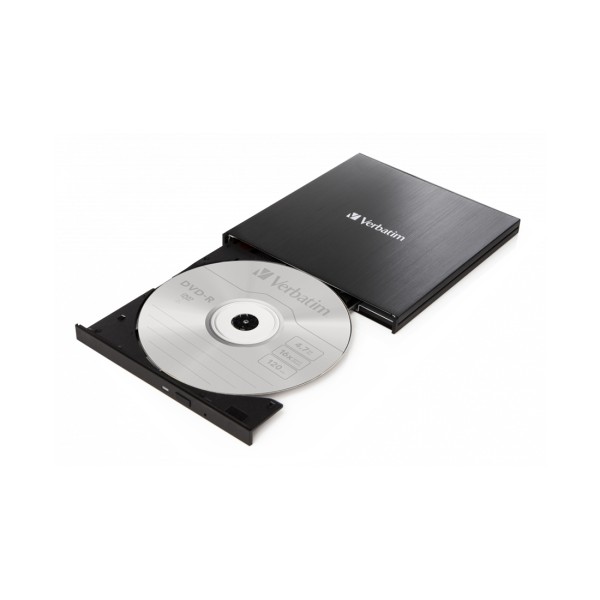 Внешний привод Verbatim CD/DVD 43886 Slim USB-C Чёрный