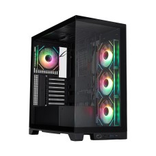 Компьютерный корпус 1STPLAYER Mi8-BK-3FC7R-1FC7 Black без Б/П