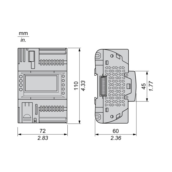 ПЛК М172 SE TM172ODM18R M172 дисплей 18 I/O 2 MODBUS