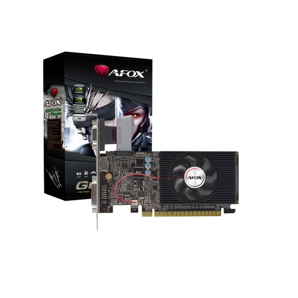 Видеокарта AFOX GT610 2GB D3 LP Single Fan (AF610-2048D3L8)