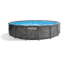Бассейн каркасный Intex GreyWood Prism Frame Premium Pool Set 26742NP