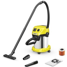 Пылесос Karcher WD 3 P S V-17/4/20 желтый, серебристый