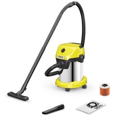 Пылесос Karcher WD 3 S желтый, стальной