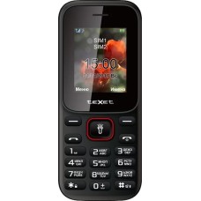 Мобильный телефон teXet TM-128 черный-красный